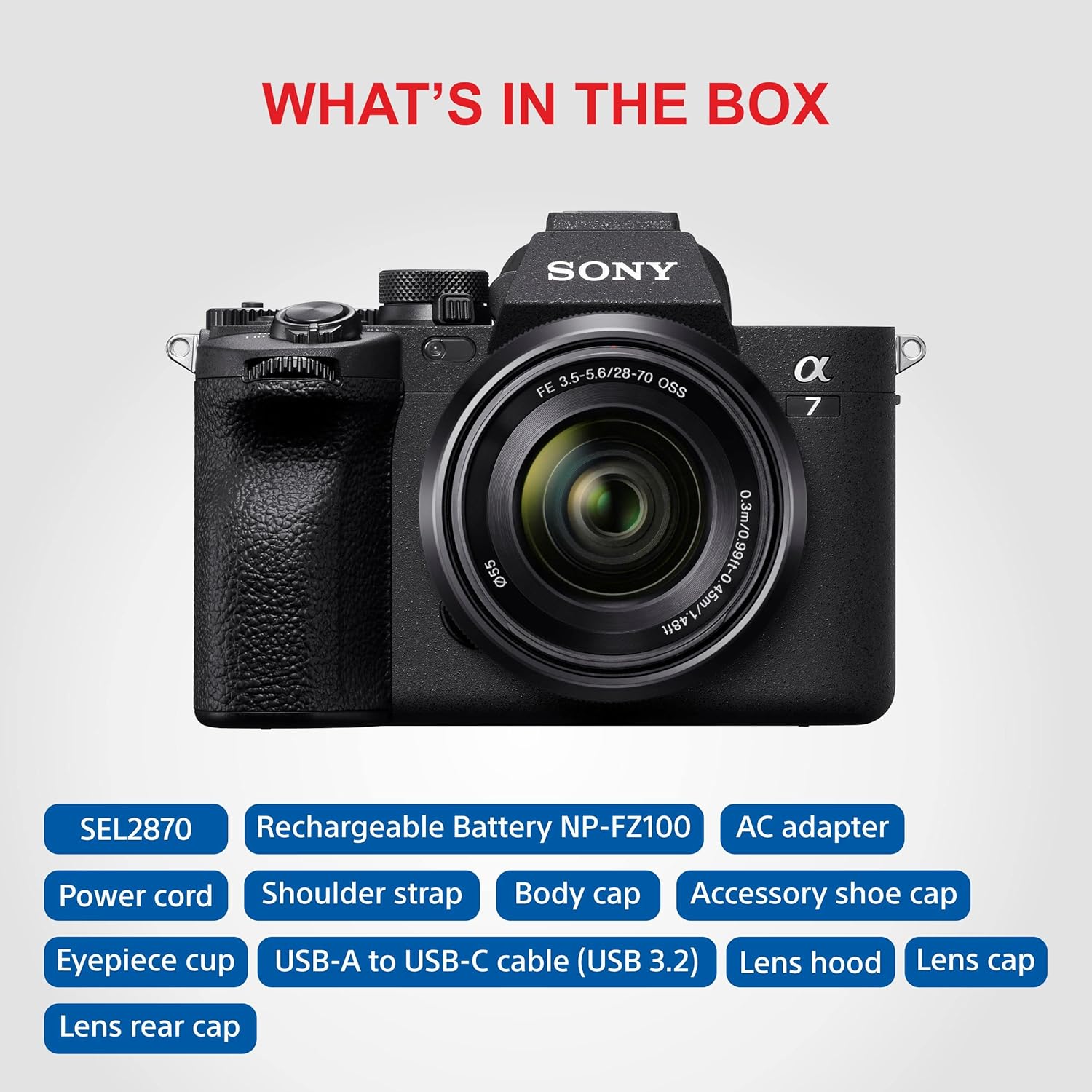 Sony Alpha ILCE-7M4K Full-Frame Hybrid Camera 33MP Interchangeable-Lens Mirrorless Camera with 28-70mm Digital Zoom Lens Sony Alpha ILCE-7M4K Full-Frame Hybrid Camera 33MP Interchangeable-Lens Mirrorless Camera with 28-70mm Digital Zoom Lens